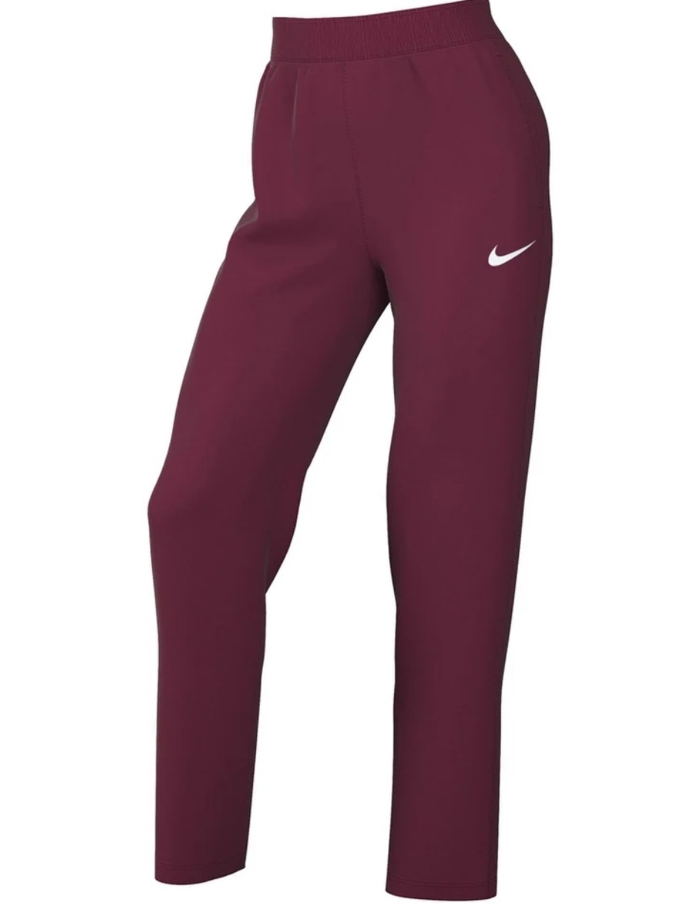 Nike Maroon Track Pants with White Swoosh